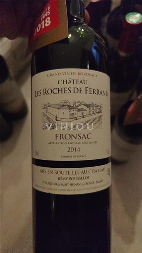 Burdeos Fronsac Château Les Roches de Ferrand 2014