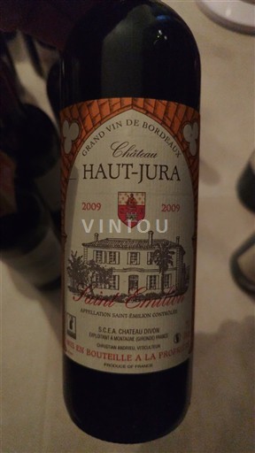 Bordeaux Saint-Émilion Château Haut-Jura 2009