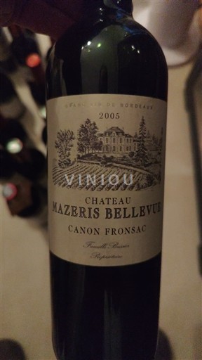 Bordeaux Canon-Fronsac Château Mazeris Bellevue 2005