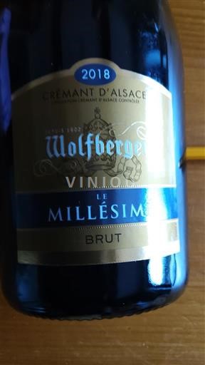 Alsace Crémant d'Alsace Wolfberger Le Millésimé 2018