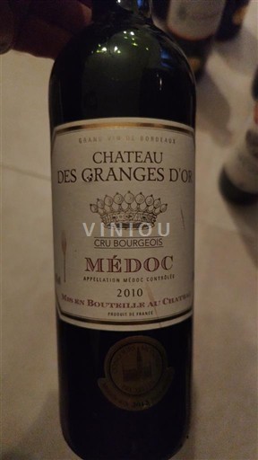 Bordeaux Médoc Château S Granges d'Or 2010