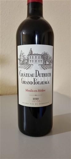 Bordeaux Moulis-en-Médoc Château Truch Grand Poujeaux 2020