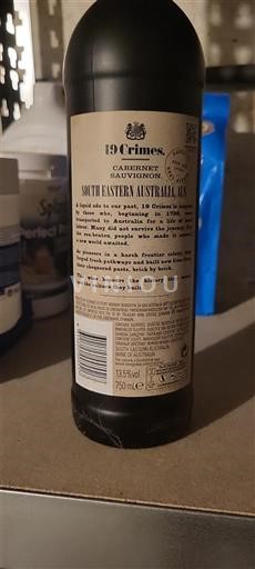 Södra Australien Ospecificerad 19 Crimes Cabernet Sauvignon 2021