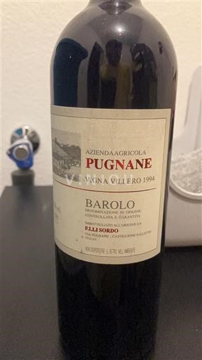 Piamonte Barolo Azienda Agricola Pugnane Vigna Villero 1994