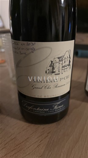 Burgund Santenay Premier Cru Fougeray de Beauclair Grand Clos Rousseau 2020