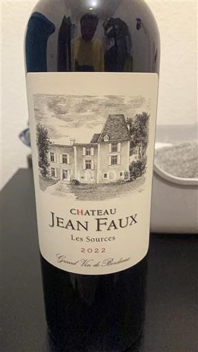 Burdeos Bordeaux superior Château Jean Faux Les Sources 2022