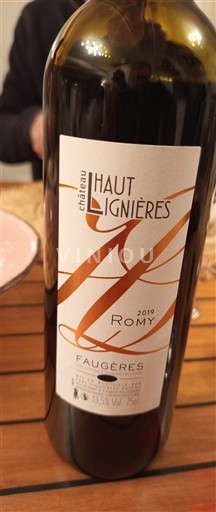 Langvedok Faugères Château Haut Lignières Romy 2019