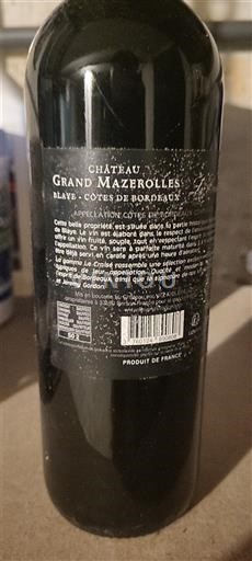 Bordeaux Blaye-Côtes-de-Bordeaux Château Grand Mazerolles 2018