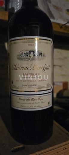 Tây Nam Madiran Château Barrejat des Vieux Ceps 2020