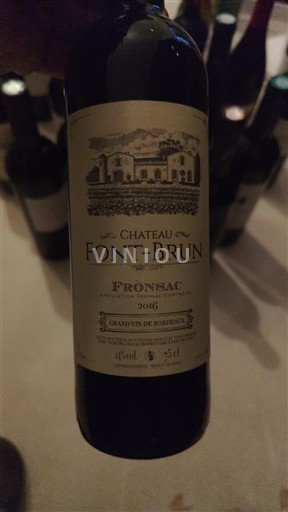 Burdeos Fronsac Château Font-Brun 2016