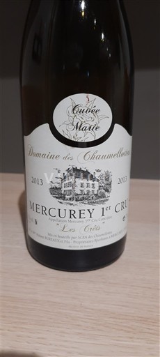 Borgoña No especificado Premier Cru Domaine S Chaumellottes Marie 2013