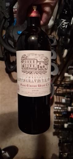 Bordeaux Saint-Émilion Grand Cru Château Hautes Graves d'Arthus 2018