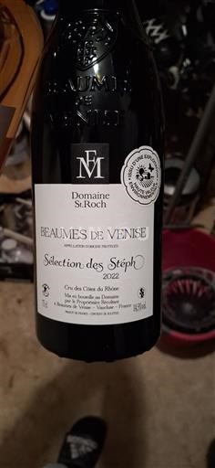 Thung lũng Rhône Beaumes de Venise Domaine St-Roch Sélection des StéphO 2022