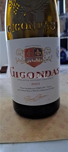 Rhône-dalen Gigondas Pierre Chanau 2023