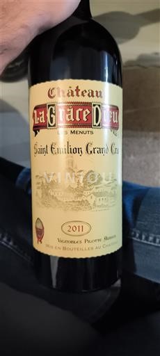 Burdeos Saint-Émilion Gran Cru Château La Grâce Dieu Les Menuts 2011