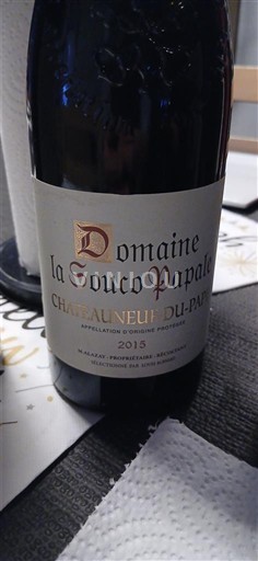 Valle del Ródano Châteauneuf-du-Pape. Domaine La Souco Papale 2015