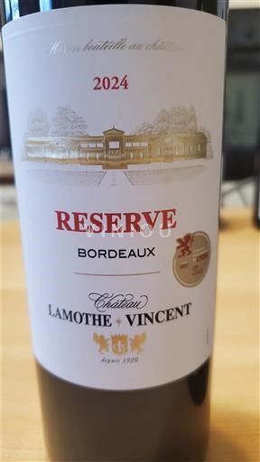 Bordeaux Château Lamothe-Vincent Réserve 2024