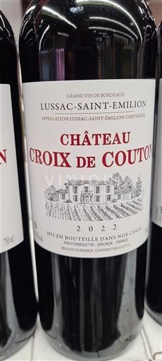 Bordeaux Lussac-saint-émilion Château Croix de Coutou 2022