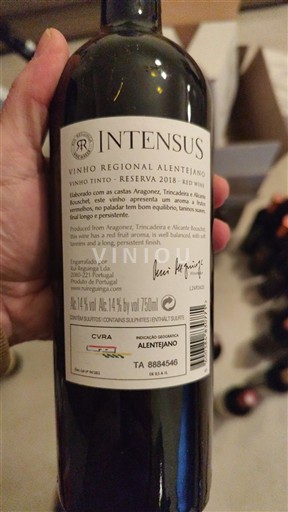 Alentejo Alentejano Intensus Reserva 2018