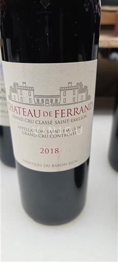 Bordeaux Saint-Émilion Grand Cru Grand Cru Château Ferrand 2018