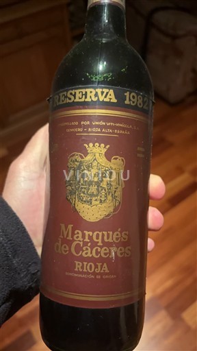 La Rioja Rioja Marqués de Cáceres Reserva 1982