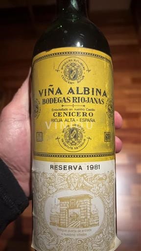 La Rioja Rioja Bodegas Riojanas Viña Albina Reserva 1981