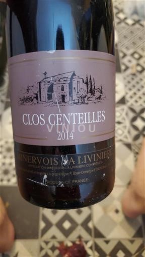 Languedoc Minervois-la-Livinière Clos Centeilles 2014