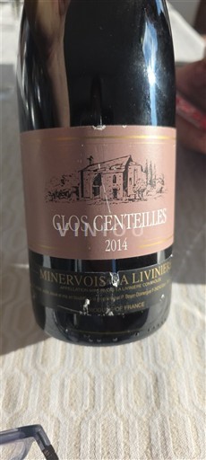 Linguadoca Minervois-la-livinière Clos Centeilles 2014
