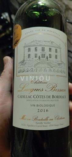 Bordeaux Cadillac-Côtes-de-Bordeaux Château Lucques Besson 2016