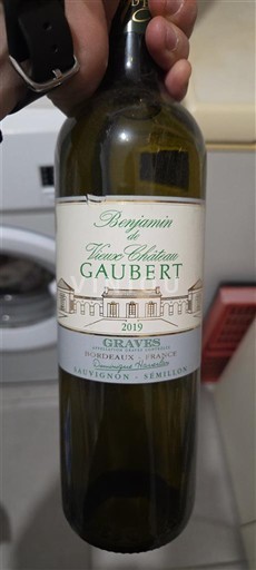 Bordeaux Graves Château Vieux Château Gaubert Benjamin 2019