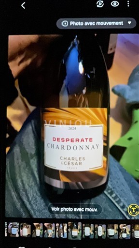 Vinhos Blanc sec Desperate Chardonnay Charles Cesar 2024 França Borgonha Marsannay AOC