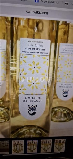 Provenza Coteaux Varois en Provenza Domaine Baussanne Les folies d'or et d'azur 2022