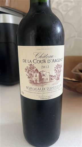 Burdeos Bordeaux superior Château La Cour d'Argent 2012