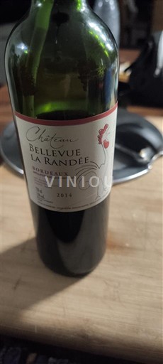 Bordeaux Château Bellevue La Randée 2014
