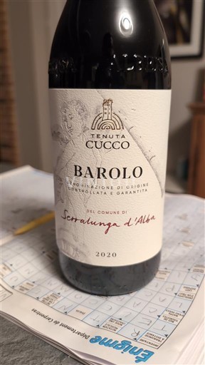 Piemonte Barolo Tenuta Cucco Serralunga d'Alba 2020