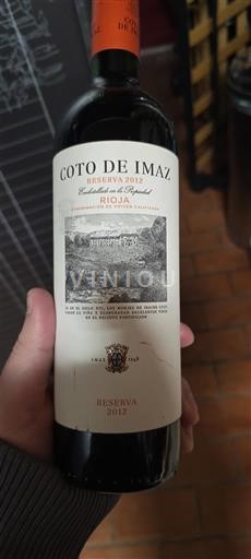 La Rioja Rioja Coto de Imaz Reserva 2012