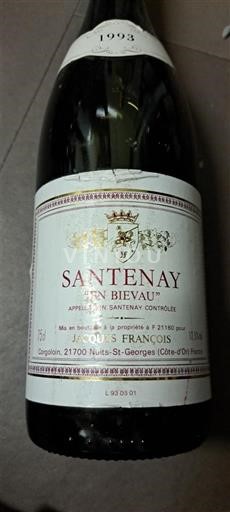 Bourgogne Santenay Jacques François En Bievau 1993