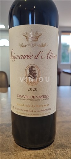Bordeaux Graves-de-vayres Domaine Romain maison Seigneurie d'Albret 2020