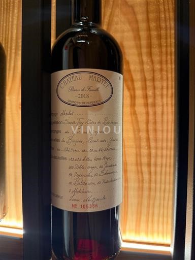 Burdeos Bordeaux superior Château Martet Réserve de Famille 2018