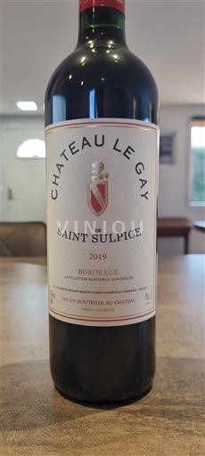 Bordeaux Domaine Romain maison Château Le Gay / de Saint Sulpice 2019