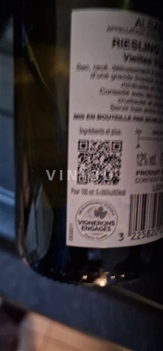 Alsace Not Specified Vieilles Vignes 2023