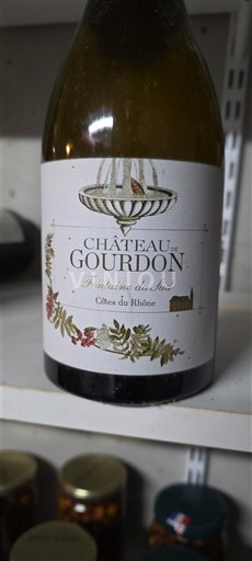 Rhônedalen Côtes du Rhône Château Gourdon Fontaine du Sud 2018
