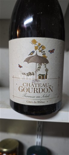 Rhônedalen Côtes du Rhône Château Gourdon Terrasse au Soleil 2018
