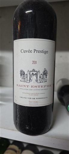 Bordeaux Saint-Estèphe Cuvée Prestige 2011