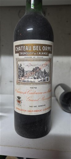 Bordeaux Haut-Médoc Château Bel Orme Tronquoy de Lalande 1978