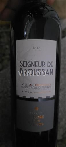 Provence Coteaux Varois en Provence Domaine La Rose des Vents Seigneur de Broussan 2020