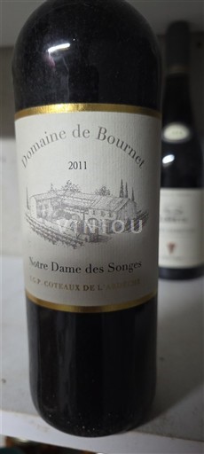 Alpes và các vùng Rhodanien Coteaux de l'Ardèche Domaine Bournet Notre Dame des Songes 2011