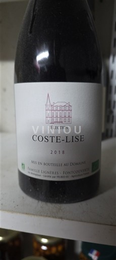 Langvedok Corbières Famille Lignères - Fontcouverte Sélection Coste-Lise 2018