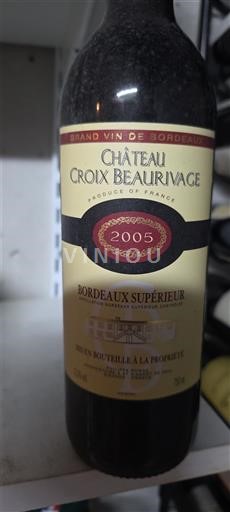 Burdeos Bordeaux superior Château Croix Beaurivage 2005