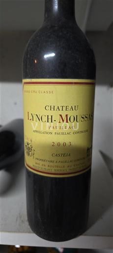 Bordéus Pauillac Lynch-Moussas 2003